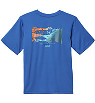 Columbia Grizzly Ridge Back Graphic SS - T-shirt - bambino, Light Blue