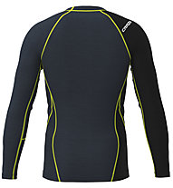 Crazy Fahrenheit - maglietta tecnica - uomo, Grey/Black/Yellow