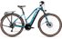 Cube Touring Hybrid ONE 625 (2021) - bici da trekking elettrica - donna, Blue/Green