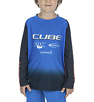 Cube Vertex Rookie X Actionteam L/S - Langarm-Radtrikot - Kinder, Light Blue