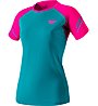 Dynafit Alpine Pro - Trailrunningshirt Kurzarm - Damen, Light Blue/Pink/Azure