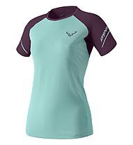 Dynafit Alpine Pro - Trailrunningshirt Kurzarm - Damen, Light Blue/Dark Violet