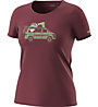 Dynafit Graphic - T-Shirt Bergsport - Damen, Dark Red/Green/Pink
