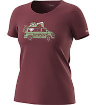 Dynafit Graphic - T-Shirt Bergsport - Damen, Dark Red/Green/Pink