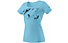 Dynafit Graphic Melange Co - T-shirt - donna, Light Blue/Black