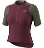 Dynafit Ride Light Half-Zip - Fahrradtrikot - Damen, Dark Red/Green