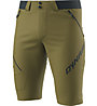 Dynafit Transalper 4 Dst - pantaloni corti trekking - uomo, Green/Dark Blue