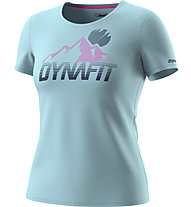 Dynafit Transalper Graphic S/S - T-shirt - donna, Light Blue/Dark Blue/Pink