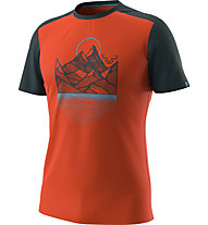 Dynafit Transalper Light - T-Shirt - Herren, Dark Orange/Dark Blue