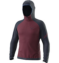 Dynafit Transalper Ptc Hooded M - felpa in pile - uomo, Dark Red/Dark Blue