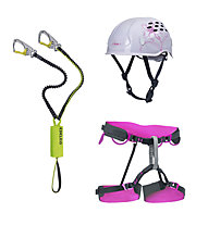 Edelrid Damen-Set bestehend aus Klettersteigset + Klettergurt + Helm