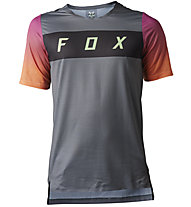 Fox Flexair SS Arcadia - MTB-Trikot - Herren, Grey/Pink/Orange
