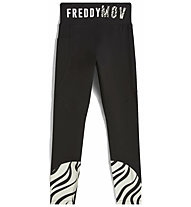 Freddy Pantaloni Fitness 7/8 W - donna, Black/Beige