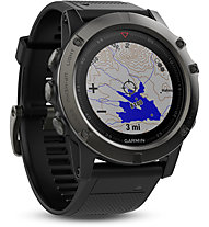 Garmin Fenix 5X Sapphire - orologio GPS multisport, Grey/Black