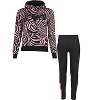Get Fit Animalier - Trainingsanzug - Mädchen, Black/Pink