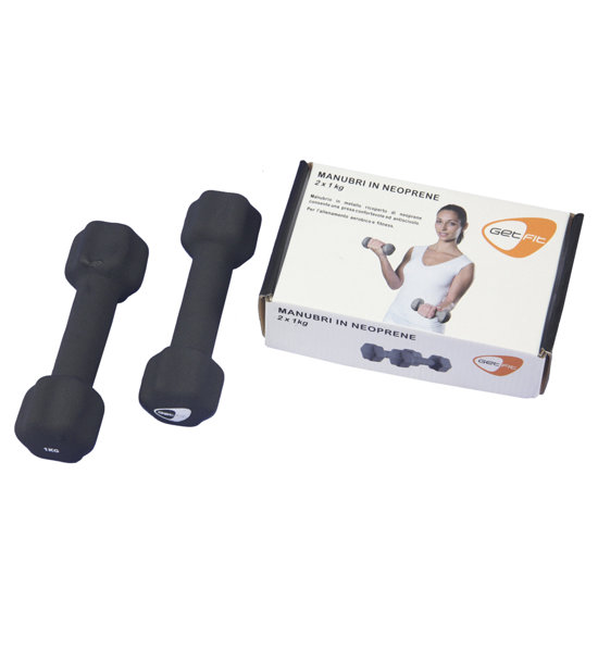 COPPIA PESI MANUBRI MANUBRIO PALESTRA 1+1KG FITNESS BILANCIERI