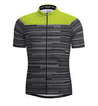 GORE BIKE WEAR E STRIPES Jersey - maglia bici - uomo, Black/Neon Yellow