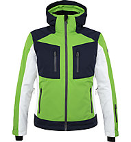 Hot Stuff Latemar - giacca da sci - uomo, Green/Dark Blue/White