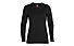 Icebreaker Merino 260 Tech LS Crewe - maglietta tecnica a maniche lunghe - donna, Black