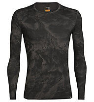 Icebreaker Natural Dye 200 Oasis LS Crewe Thermal Top Glacier - maglietta funzionale a maniche lunghe - uomo, Dark Grey