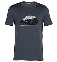 Icebreaker Merino Tech Lite SS Crewe Mountain - T-Shirt - Herren, Blue
