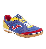 Joma Top Flex - scarpe calcetto indoor - uomo, Blue/Yellow/Red