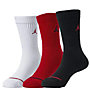Nike Jordan Jumpman Crew - calzini lunghi - bambino, Red/White/Black