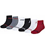 Nike Jordan Legend Ankle Jr - calzini corti - bambini, Black/Red/White/Grey