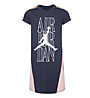 Nike Jordan Pink Satin Dress - T-Shirt - Mädchen, Dark Blue/Pink