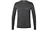 Kaikkialla Kunes M L/S - Langarmshirt - Herren, Dark Grey/White