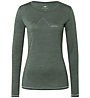 Kaikkialla Kunes W L/S - maglia maniche lunghe - donna, Green