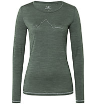 Kaikkialla Kunes W L/S - Langarmshirt - Damen, Green