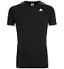 Kappa Banda Coen - T-shirt fitness - uomo, Black/Black