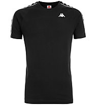 Kappa Banda Coen - T-shirt fitness - uomo, Black/Black
