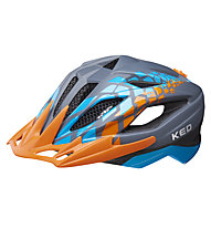 KED Street Jr Pro - casco bici - bambino, Grey/Orange