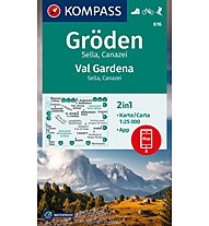 Kompass N.616 Val Gardena, Gröden - 1:25.000, 1:25.000