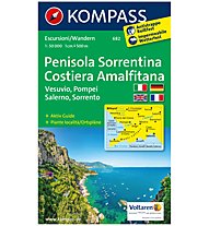 Kompass Carta Nr.682: Penisola Sorrentina, Costiera Amalfitana 1:50.000, 1:50.000