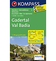 Kompass Karte N. 51 Gadertal / Val Badia, 1:25.000