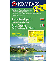 Kompass Carta N° 064 Alpi Giulie - Julische Alpen, 1: 25.000