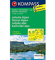 Kompass Carta N° 2801 Julische Alpen - Steiner Alpen, 1: 75.000
