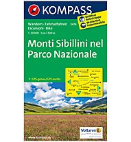 Kompass Karte N.2474: Monti Sibillini 1:50.000, 1:50.000