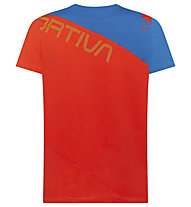 La Sportiva Float - t-shirt arrampicata - uomo, Red/Blue