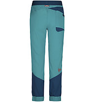 La Sportiva Mantra W - pantaloni lunghi arrampicata - donna, Light Blue/Dark Blue/Red