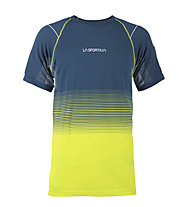 La Sportiva Skin - maglia trail running - uomo, Blue/Yellow