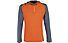 La Sportiva Stratosphere - Langarm-Shirt mit Kapuze Skitouren - Herren, Orange/Dark Blue
