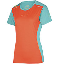La Sportiva Tracer W - Trailrunning-T-Shirt - Damen , Orange/Light Blue