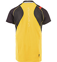 La Sportiva Xcelerator - T-shirt trail running - uomo, Black/Yellow