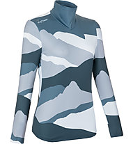 LaMunt Ivana Tech Arty L/S - felpa in pile - donna, Blue/Light Blue