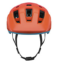 Lazer Coyote KinetiCore - MTB Helm, Red/Orange/Blue