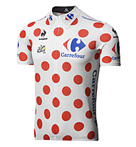 Le Coq Sportif Gepunktetes Trikot Tour de France 2015 Replica, White/Red